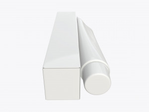 toothpaste with box 03 3D Model