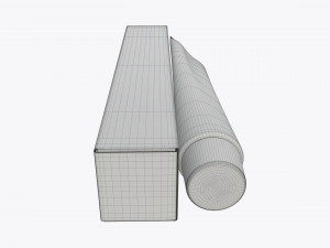 toothpaste with box 03 3D Model