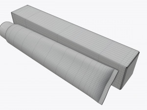 toothpaste with box 03 3D Model