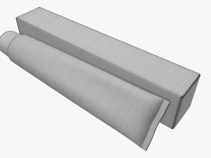 toothpaste with box 03 3D Model