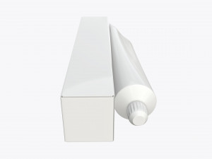 toothpaste with box 04 3D Model