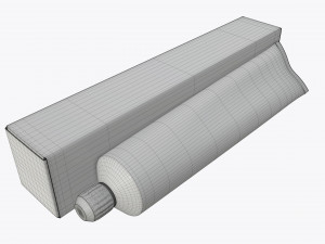 toothpaste with box 04 3D Model