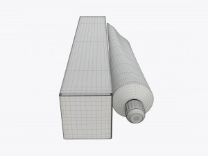 toothpaste with box 04 3D Model