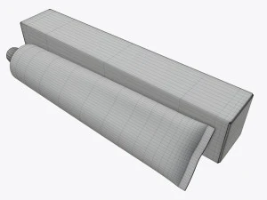 dentifricio con scatola 04 Modello 3D