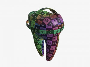 tooth molars with arrows 01 Model 3D