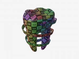 tooth molars with arrow 03 3D Model