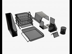 desk organizer set 3D Model