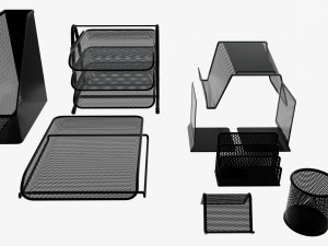 desk organizer set 3D मॉडल