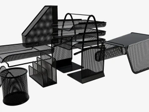 set organizer da scrivania Modello 3D