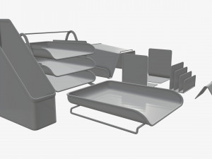 desk organizer set 3D मॉडल