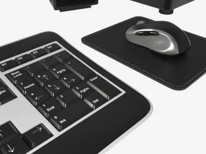 set woofer per monitor computer tastiera mouse pad altoparlanti Modello 3D