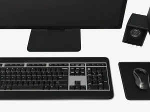 set woofer per monitor computer tastiera mouse pad altoparlanti Modello 3D