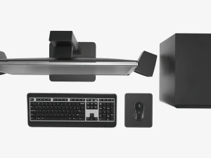 set woofer per monitor computer tastiera mouse pad altoparlanti Modello 3D