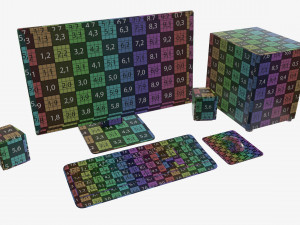 computer monitor keyboard mouse pad speakers woofer set Modelo 3D