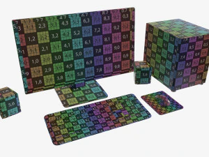 set woofer per monitor computer tastiera mouse pad altoparlanti Modello 3D