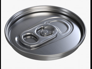 slim beverage can ending with lid 3D Model
