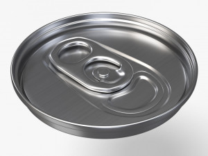 slim beverage can ending with lid Modèle 3D