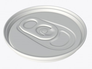 slim beverage can ending with lid Modèle 3D
