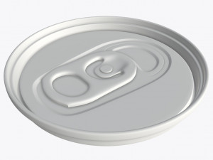slim beverage can ending with lid Modèle 3D