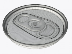 slim beverage can ending with lid Modèle 3D