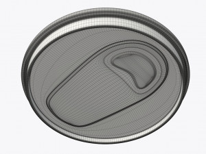 slim beverage can ending with lid Modèle 3D