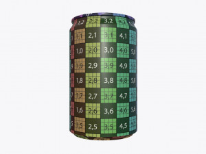 slim beverage can 150 ml 5 oz Modèle 3D
