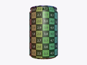 slim beverage can 150 ml 5 oz 3D Model