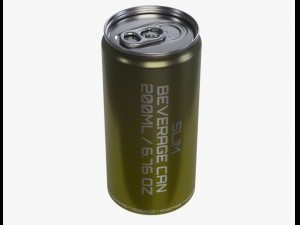 slim beverage can 200 ml 676 oz Modelo 3D