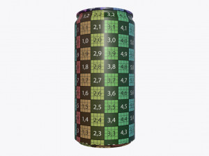 slim beverage can 200 ml 676 oz 3D 모델