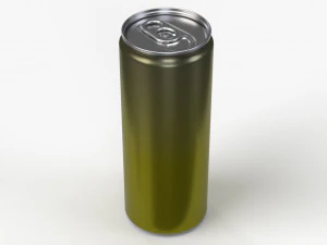slim beverage can 250 ml 845 oz 3D Model