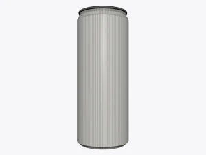slim beverage can 250 ml 845 oz 3D Model