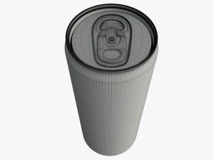 slim beverage can 250 ml 845 oz 3D Model