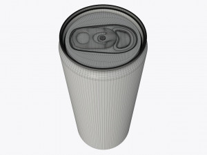 slim beverage can 250 ml 845 oz 3D Model