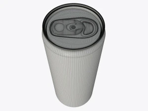 slim beverage can 250 ml 845 oz 3D Model