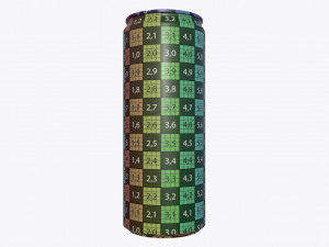 slim beverage can 250 ml 845 oz 3D Model