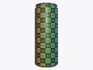 slim beverage can 250 ml 845 oz 3D Model