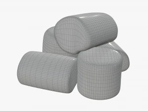 marshmallow branco Modelo 3D