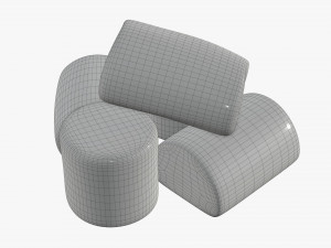 marshmallows white Modelo 3D