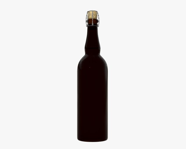 beer bottle blank 3D 模型 .c4d .max .obj .3ds .fbx .stl .blend 