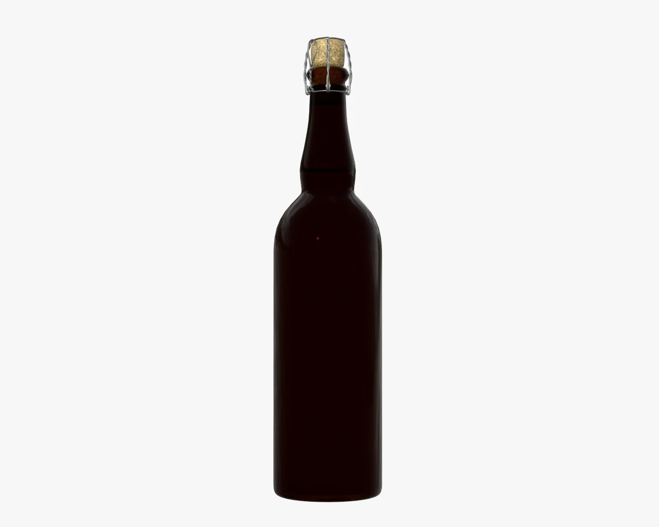 beer bottle blank 3D Model .c4d .max .obj .3ds .fbx .stl .blend 
