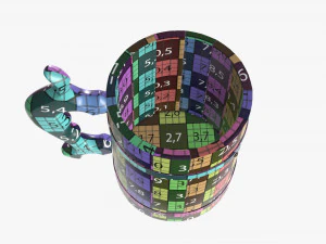 beer mug wooden 01 3D Model