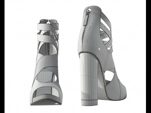 female footwear 01 Model 3D