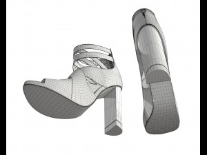 female footwear 01 Model 3D
