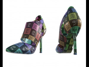 female footwear 02 3D मॉडल