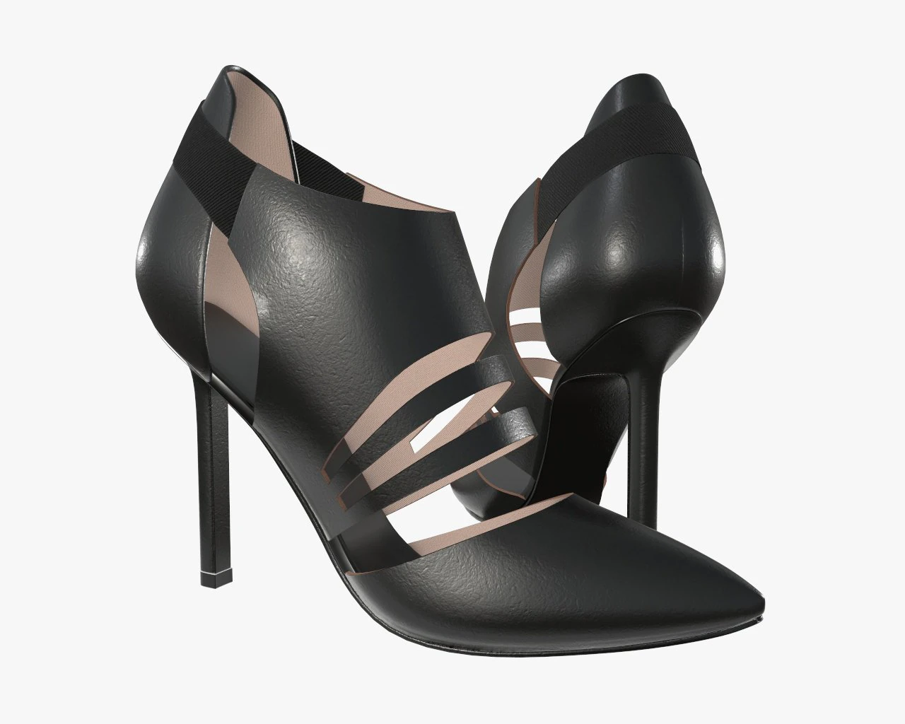 female footwear 03 3D Model .c4d .max .obj .3ds .fbx .stl .blend 