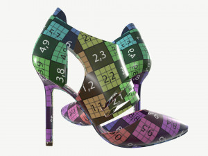 female footwear 03 Model 3D