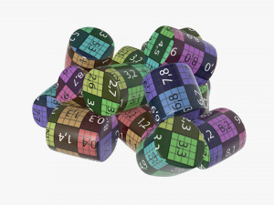 marshmallows candy cylindrical shape Modelo 3D