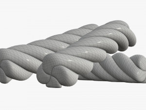 marshmallows colorful candy spiral shape 3D Модель