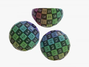 marshmallows covered in chocolate 3D Model