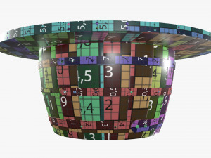 wooden barrel coffee table 3D मॉडल